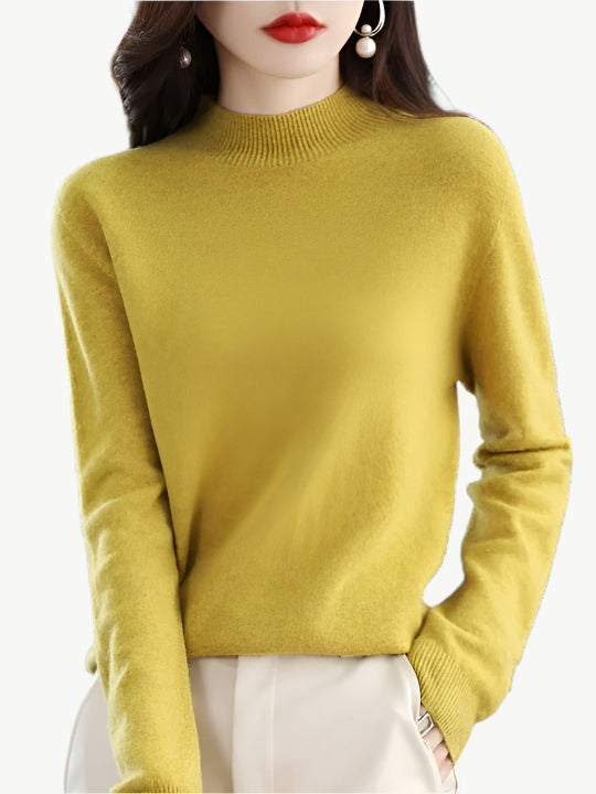 Cozelle - Merino - Wolle - Kaschmir - Pullover - Mayfair ModaVegas GoldS