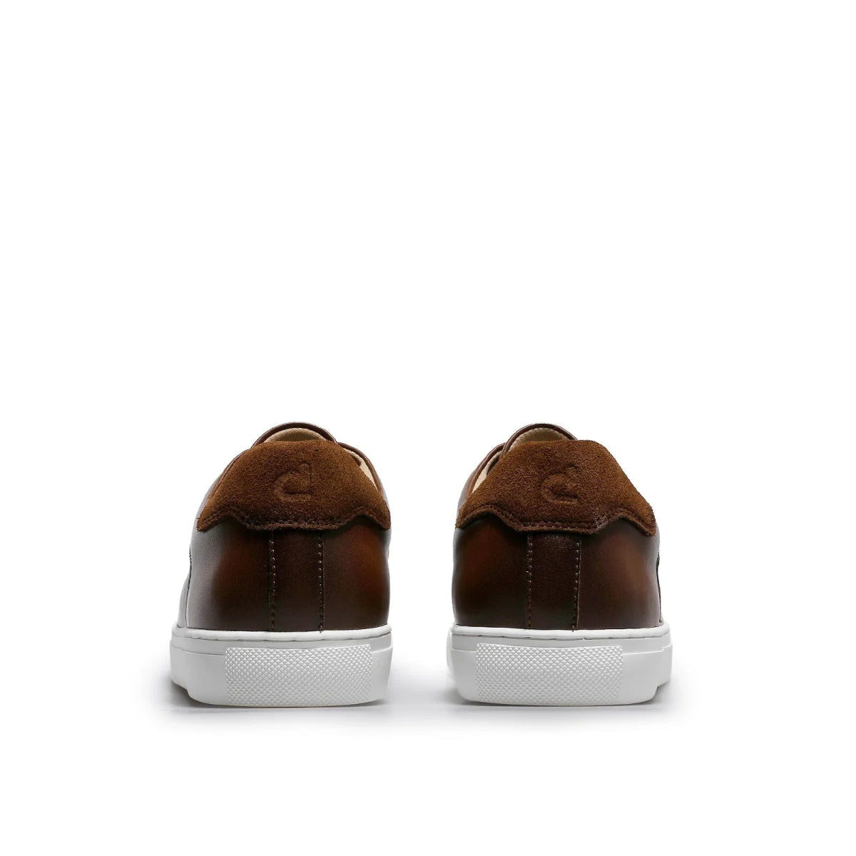 Herren lässige Leder - Turnschuhe - Mayfair ModaBraun7