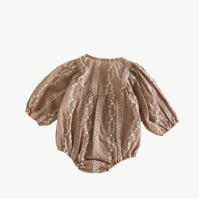 Langarm Strampler für Babys aus Umweltfreundlicher Baumwolle – Bequem & Hypoallergen - Mayfair ModaBraun3M