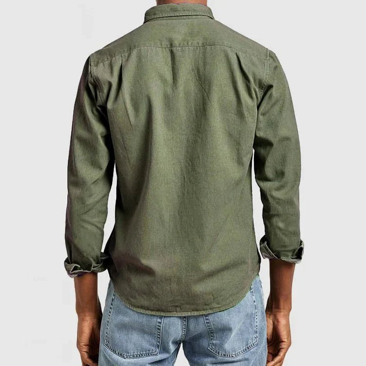 Marco - Weiches Langarm - Poloshirt - Mayfair ModaMarineblauS