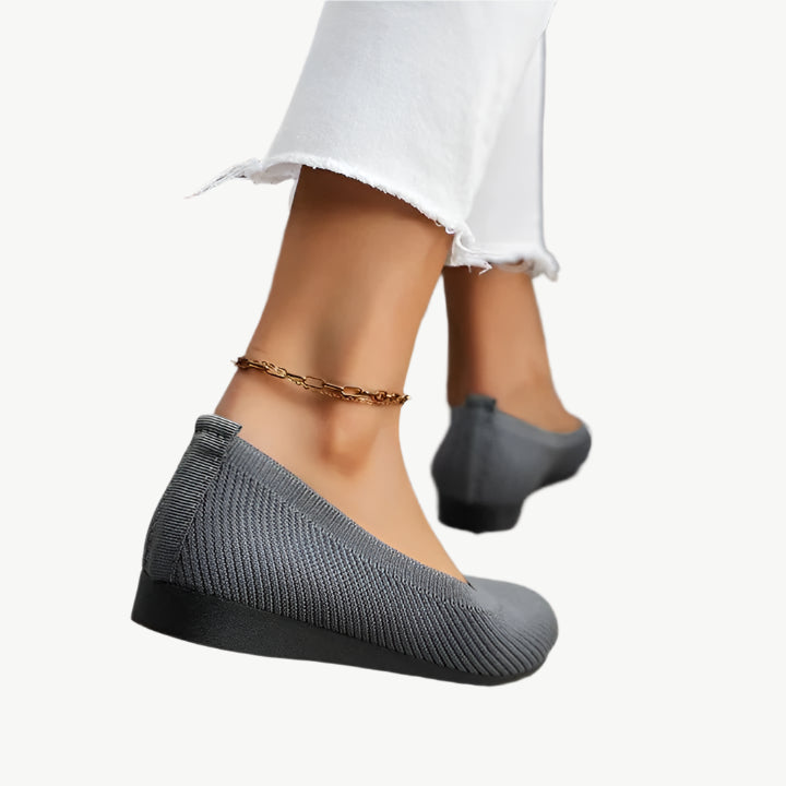 Mia - Rutschfeste Flats - Mayfair ModaHellblau36