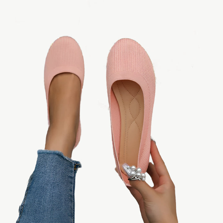 Mia - Rutschfeste Flats - Mayfair ModaRosa36