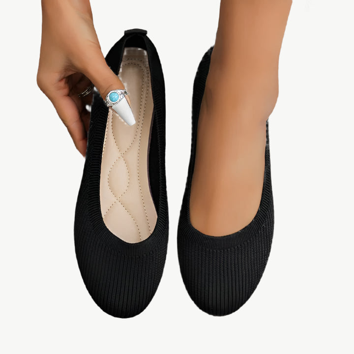 Mia - Rutschfeste Flats - Mayfair ModaSchwarz36
