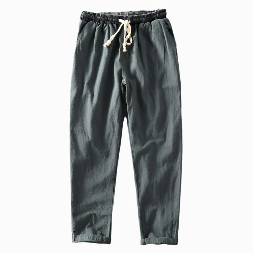 Noah - Hose im Japan - Stil - Mayfair ModaHolzkohleXS