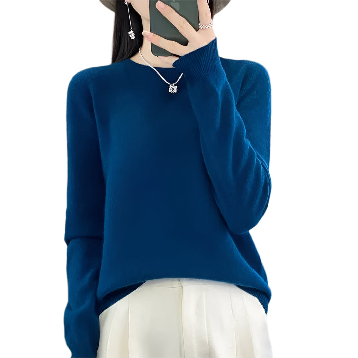 Riana - Schicker Sweater - Mayfair ModaSeetangblauM