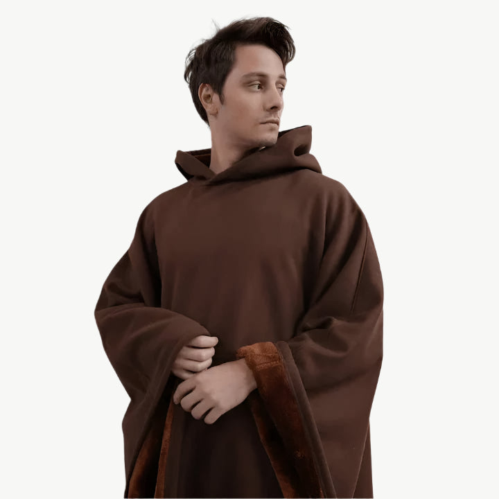 Sera - Langer, vielseitiger Hoodie - Mayfair ModaDunkelbraun