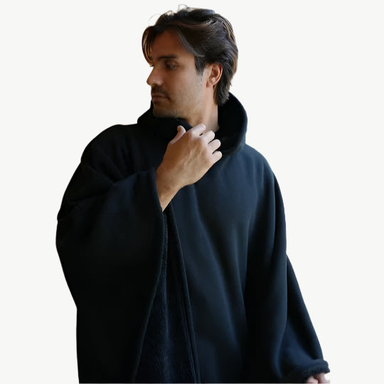 Sera - Langer, vielseitiger Hoodie - Mayfair ModaSchwarz