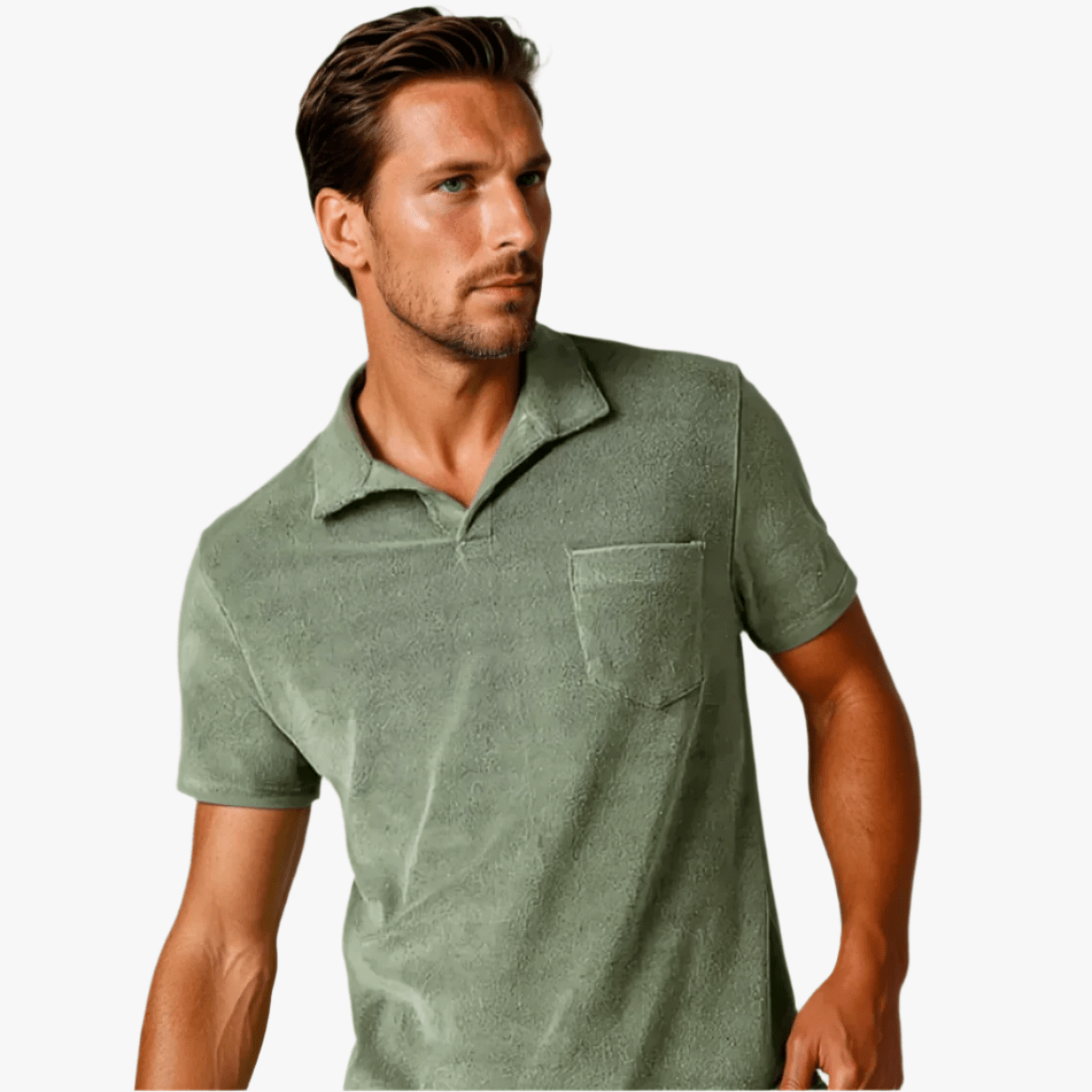 TERRY POLO - Mayfair ModaOlivgrünXS