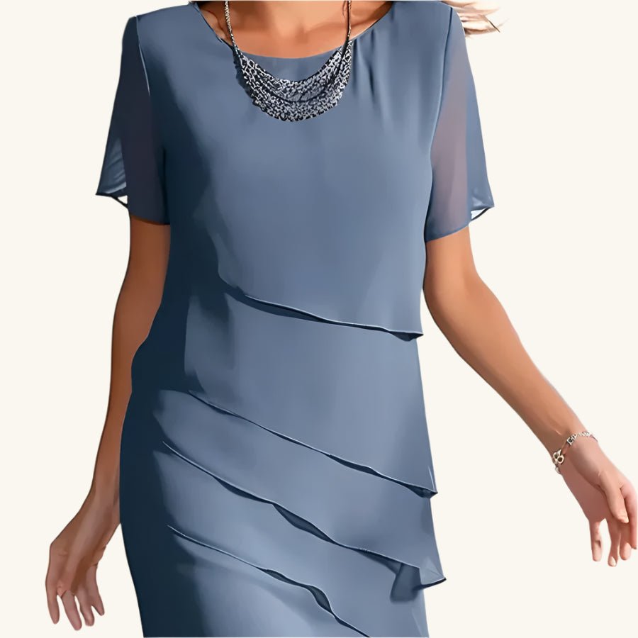 Wendy - Stilvolles Kleid - Mayfair ModaBlauS