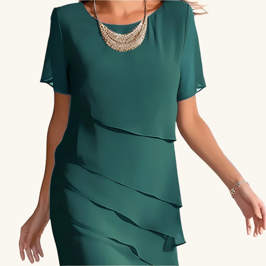 Wendy - Stilvolles Kleid - Mayfair ModaGrünS