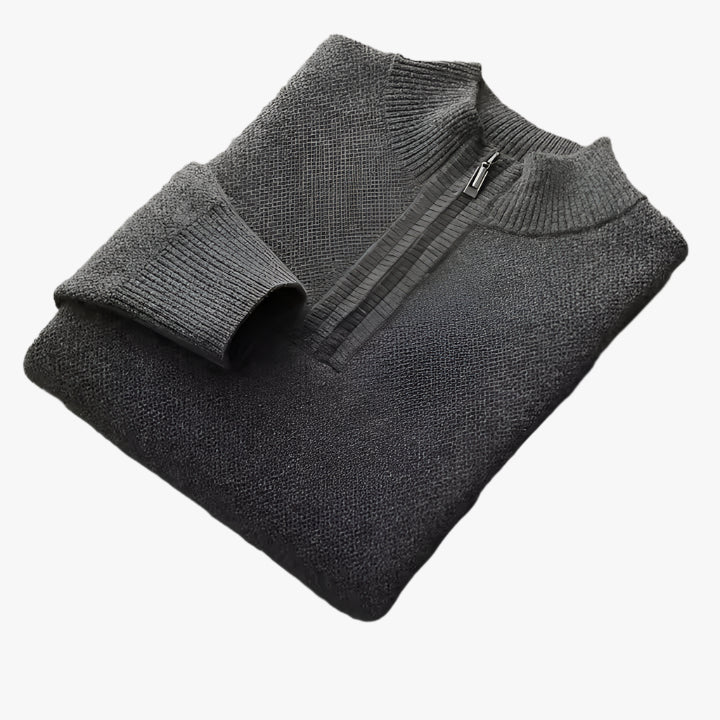 100% MERINO WOOL ZIP UP TRACKSUIT - Mayfair ModaDunkelgrauM