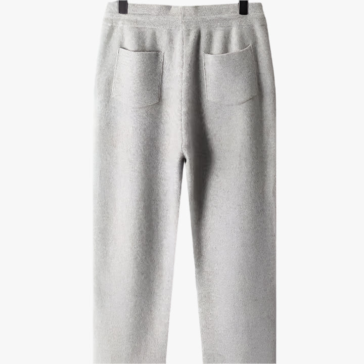 100% MERINO WOOL ZIP UP TRACKSUIT - Mayfair ModaGrauS