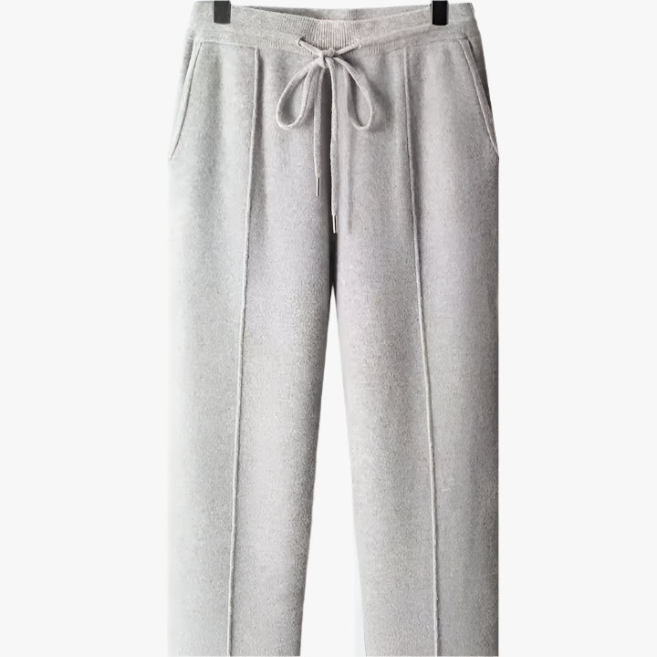 100% MERINO WOOL ZIP UP TRACKSUIT - Mayfair ModaGrauS