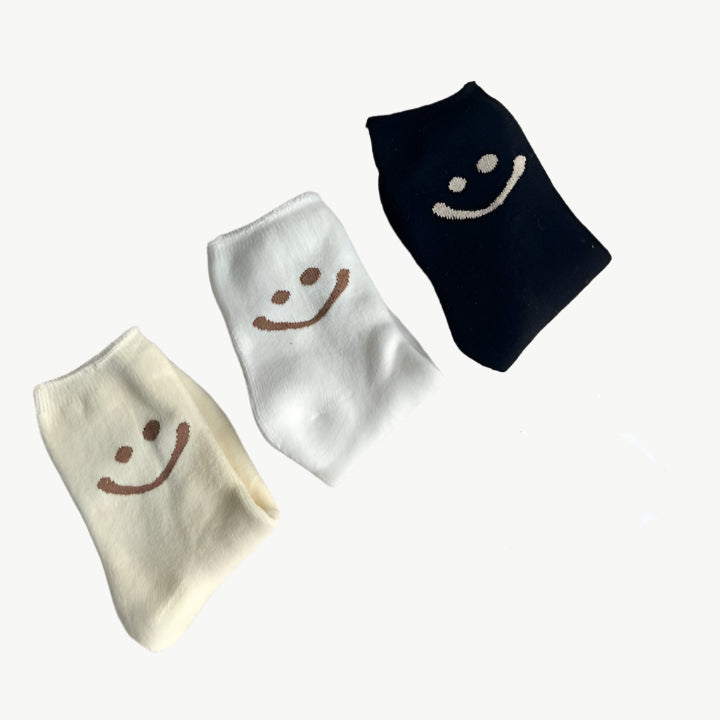 Aly - Kuschelige, farbenfrohe Socken - Mayfair ModaBundle Schwarz - Weiß - Beige