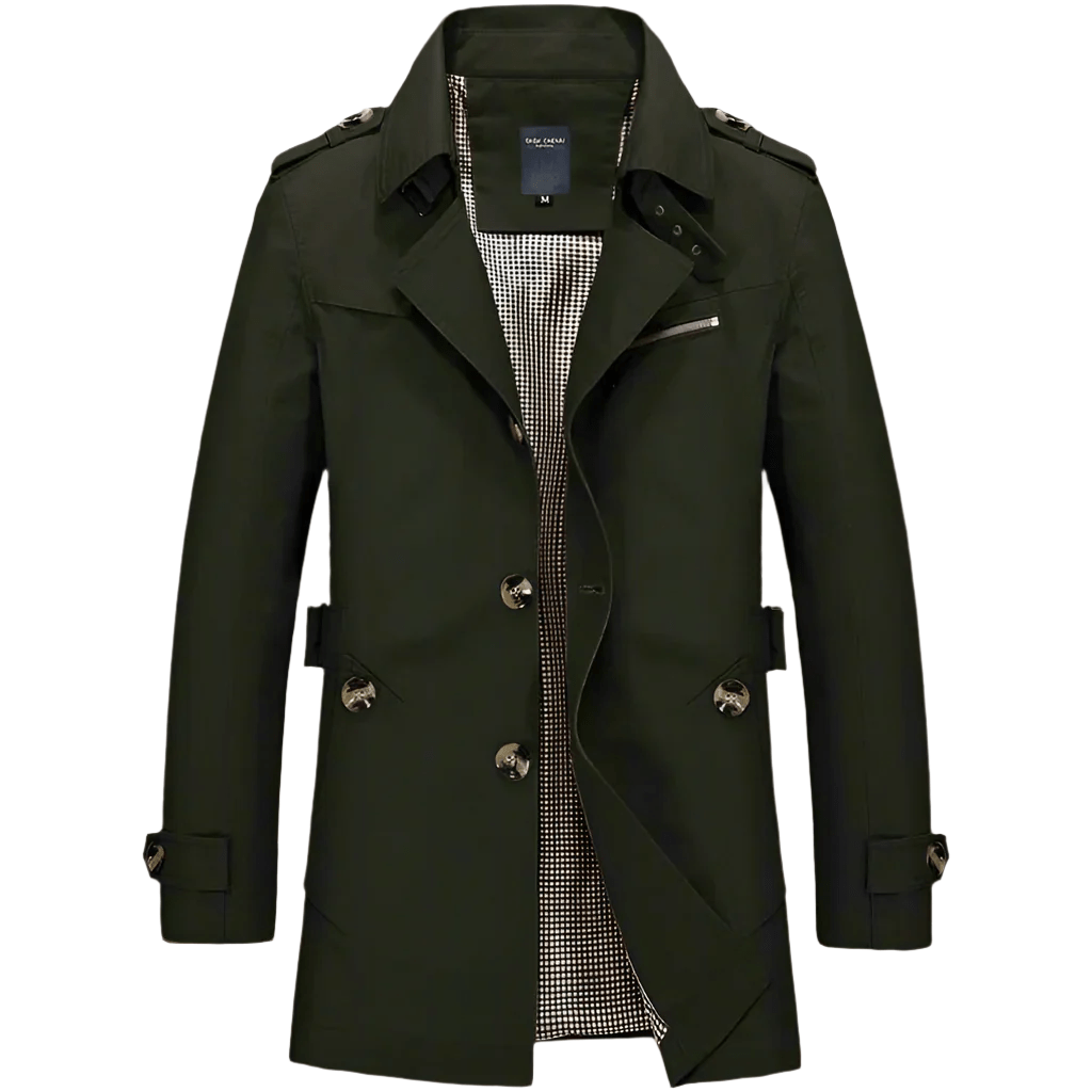 Anton - Modischer Trenchcoat - Mayfair ModaArmy GreenXS
