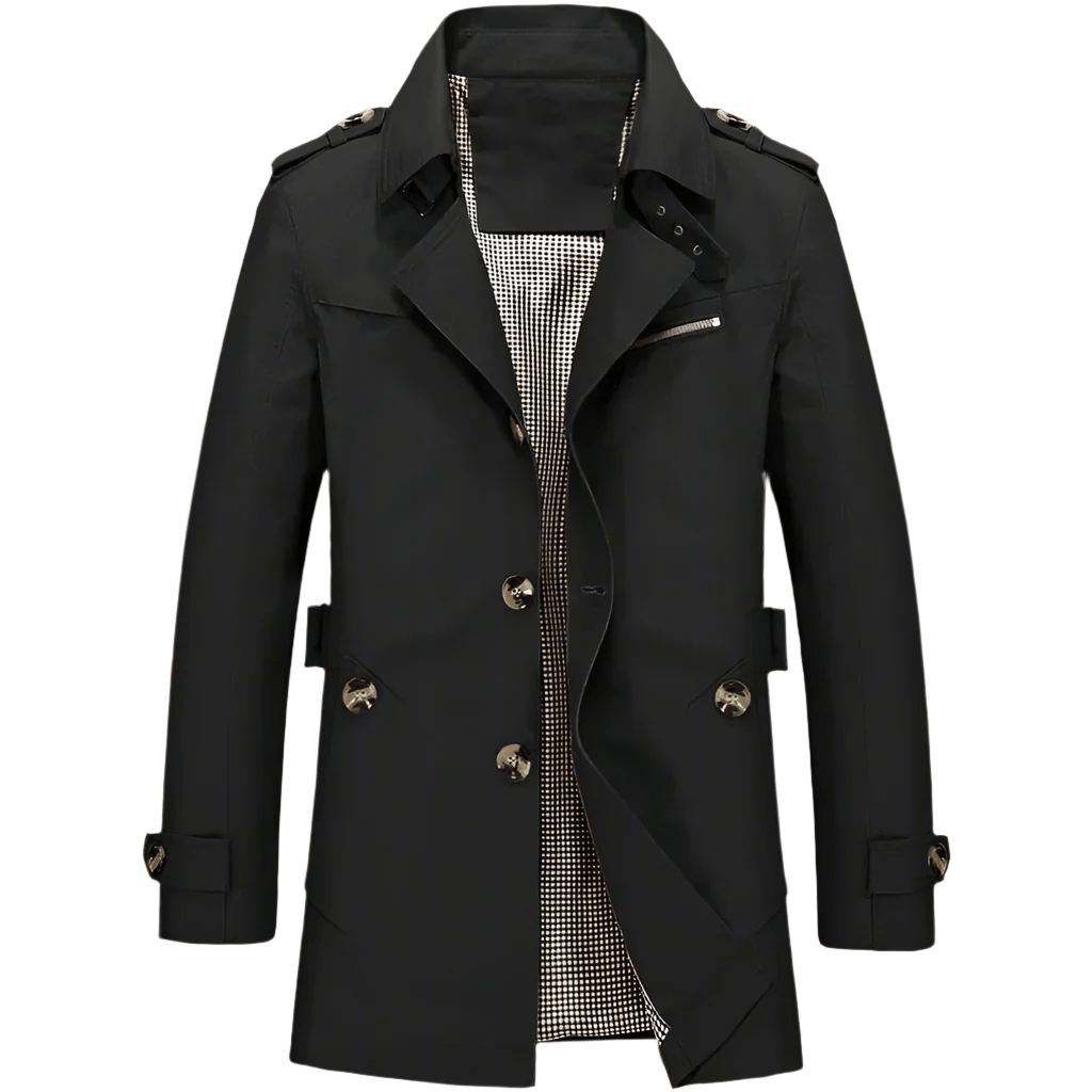 Anton - Modischer Trenchcoat - Mayfair ModaBlackXS