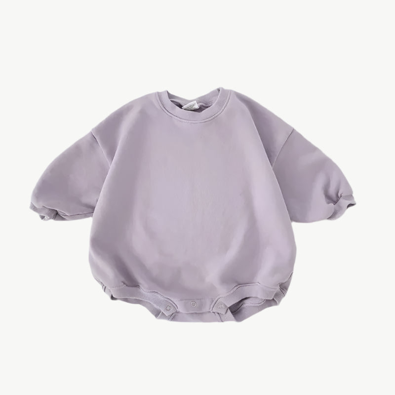 Atmungsaktiver Kinder Sweatshirt Strampler aus Bio - Baumwolle – hypoallergen & umweltfreundlich - Mayfair ModaCreme1 - 3M