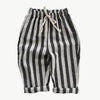 Bequeme Streifenhose aus Bio - Baumwolle mit Kordelzug für Kinder – Atmungsaktiv und Hypoallergen - Mayfair ModaKhaki18 - 24M