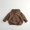 Bequemer Kapuzenpullover für Kinder aus 100% Bio - Baumwolle, Atmungsaktiv & Hypoallergen - Mayfair ModaBraun12M