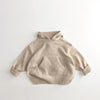 Bequemer Kapuzenpullover für Kinder aus 100% Bio - Baumwolle, Atmungsaktiv & Hypoallergen - Mayfair ModaBraun12M