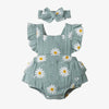Bequemes Strampler Baby Set Aus Baumwolle Mit Bezauberndem Daisy - Design Für Babys - Mayfair ModaRot0 - 3M