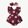 Bequemes Strampler Baby Set Aus Baumwolle Mit Bezauberndem Daisy - Design Für Babys - Mayfair ModaRot0 - 3M