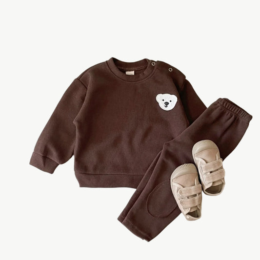 Bio - Baumwoll - Jogger - Set für Kinder – Atmungsaktiv & Hypoallergen - Mayfair ModaBär6 - 9M