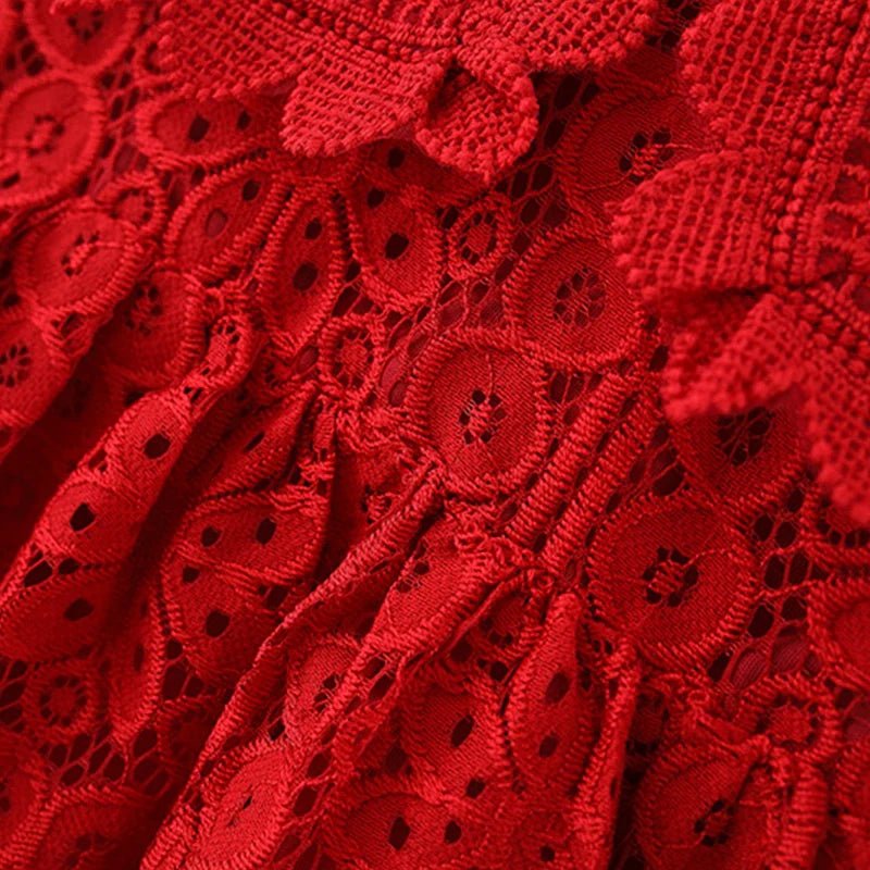 Bio - Baumwoll - Langarm - Spitzenkleid für Kinder – Hypoallergen & Atmungsaktiv - Mayfair ModaRosa6M