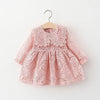 Bio - Baumwoll - Langarm - Spitzenkleid für Kinder – Hypoallergen & Atmungsaktiv - Mayfair ModaRosa6M
