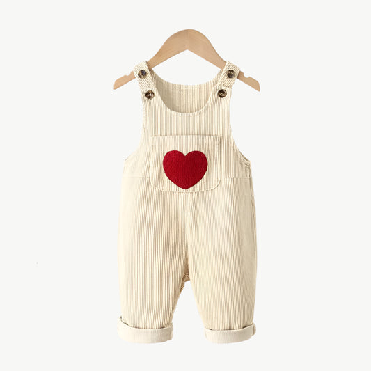 Bio - Baumwoll Overall für Kinder – Atmungsaktiv, Hypoallergen & Umweltfreundlich - Mayfair Modabeige12M