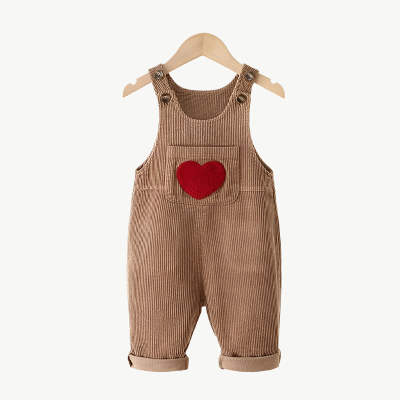 Bio - Baumwoll Overall für Kinder – Atmungsaktiv, Hypoallergen & Umweltfreundlich - Mayfair Modabeige12M