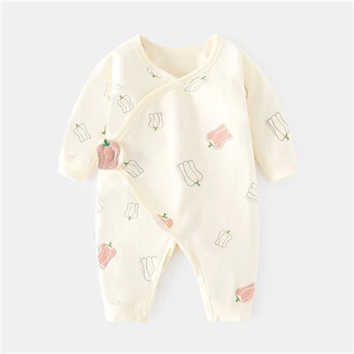 Bio - Baumwolle Babykleidung Set – Atmungsaktive und Hypoallergene Babykleider für Neugeborene - Mayfair ModaKürbisdruck0 - 3M