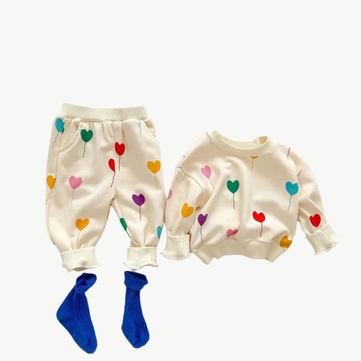 Bio - Baumwolle Jogger Set – Atmungsaktiv, Hypoallergen & Umweltfreundlich für Empfindliche Haut - Mayfair Moda3 - 6M