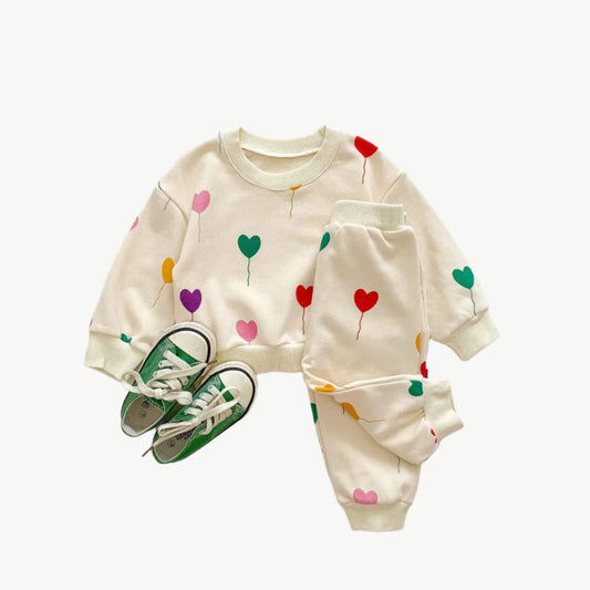 Bio - Baumwolle Jogger Set – Atmungsaktiv, Hypoallergen & Umweltfreundlich für Empfindliche Haut - Mayfair Moda3 - 6M