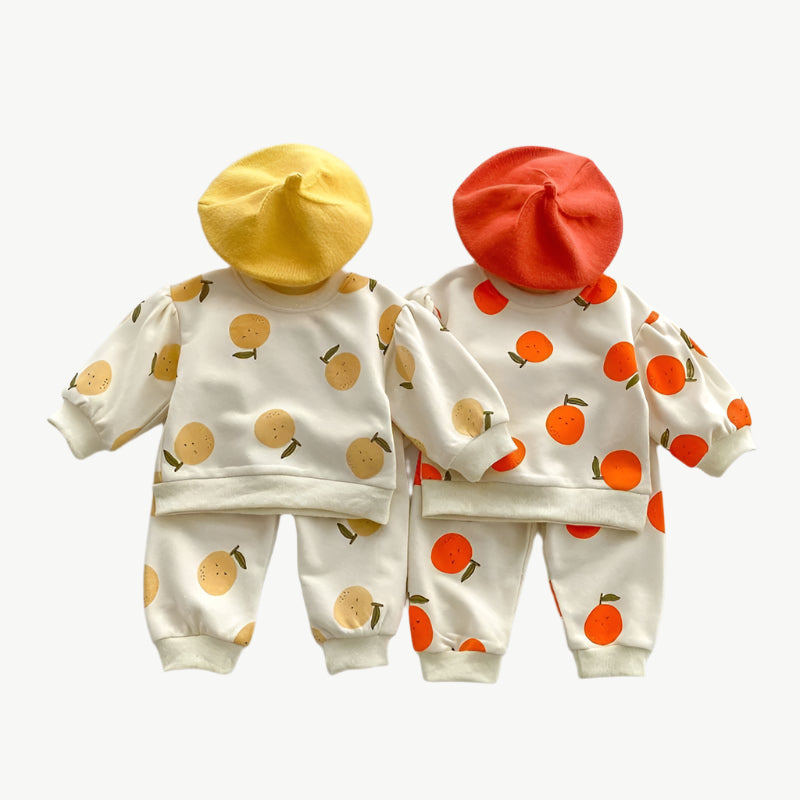 Bio - Baumwolle Jogger - Set für Kinder – Atmungsaktiv & Hypoallergen - Mayfair ModaGelb6M