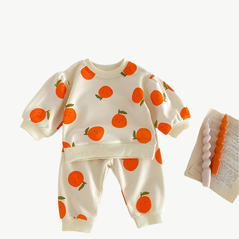 Bio - Baumwolle Jogger - Set für Kinder – Atmungsaktiv & Hypoallergen - Mayfair ModaGelb6M