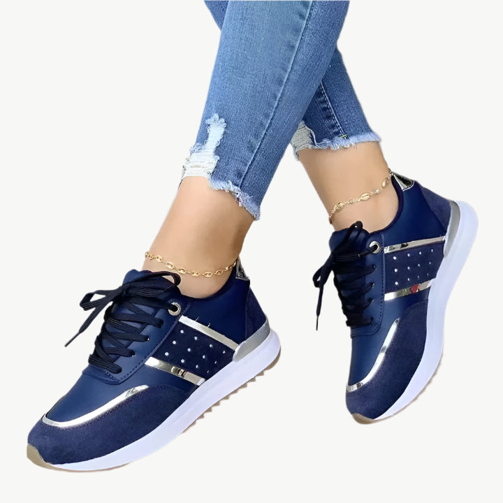 Edith - Moderne, langlebige Turnschuhe - Mayfair ModaBlau36