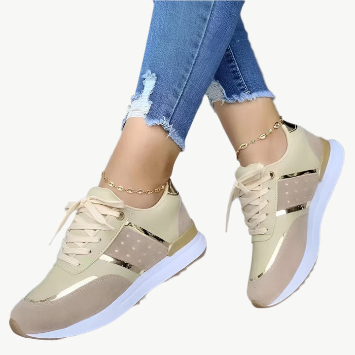 Edith - Moderne, langlebige Turnschuhe - Mayfair ModaGold36