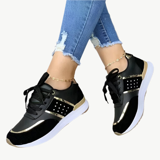 Edith - Moderne, langlebige Turnschuhe - Mayfair ModaSchwarz36
