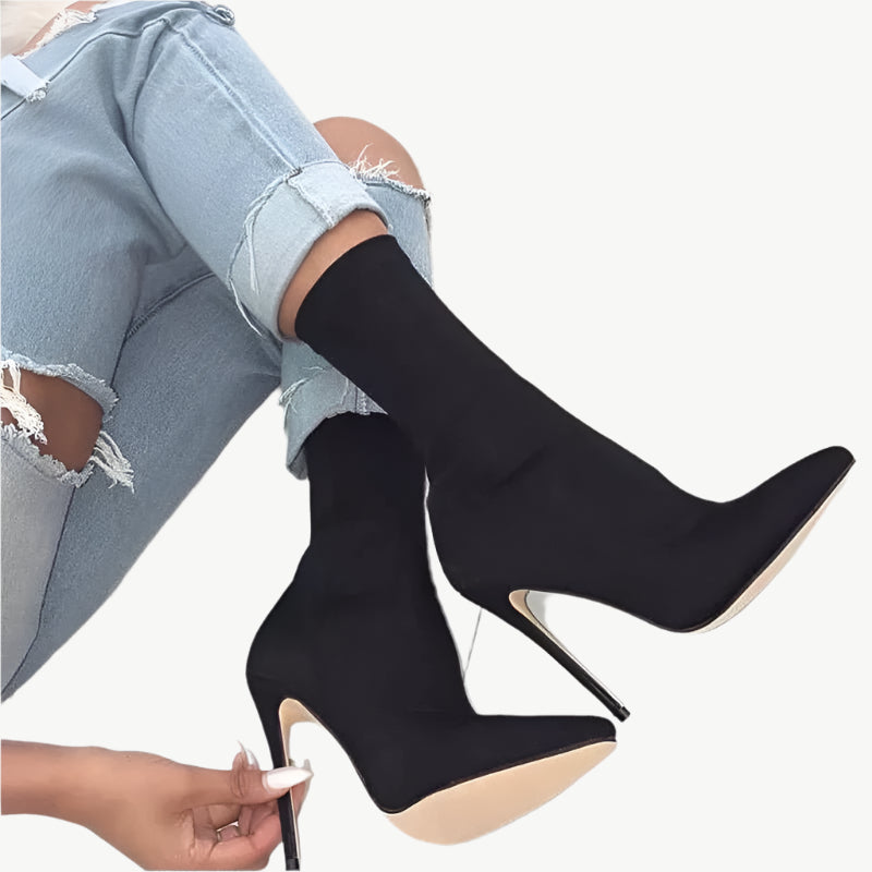Eira - Stilvolle Stiefel - Mayfair ModaSchwarz33