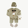 Eis Jogger - Set aus Bio - Baumwolle – Atmungsaktiv, Hypoallergen & Umweltfreundlich - Mayfair ModaBeige9 - 12M