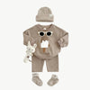 Eis Jogger - Set aus Bio - Baumwolle – Atmungsaktiv, Hypoallergen & Umweltfreundlich - Mayfair ModaBeige9 - 12M