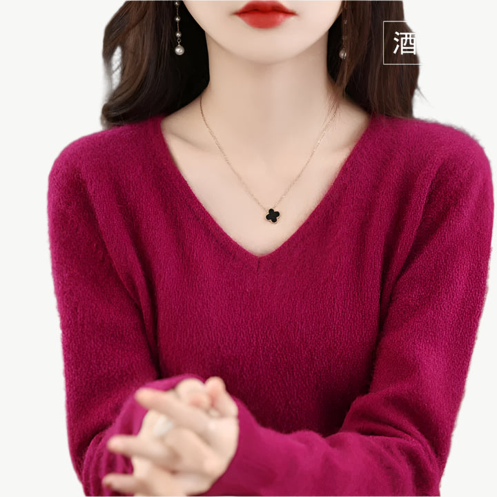 Elena - Schick Sweater - Mayfair ModaBurgunderrotS