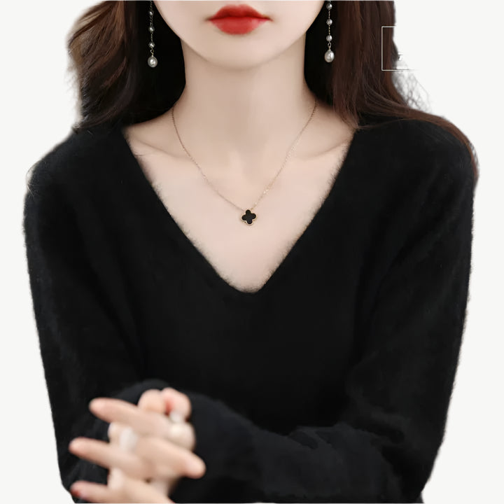 Elena - Schick Sweater - Mayfair ModaSchwarzS