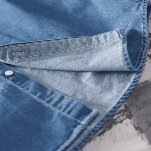 Elias - Klassisches Denim - Polo - Mayfair ModaHellblauS
