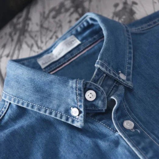 Elias - Klassisches Denim - Polo - Mayfair ModaHellblauS