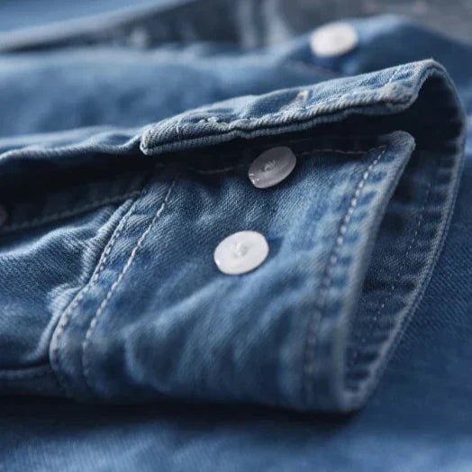 Elias - Klassisches Denim - Polo - Mayfair ModaHellblauS