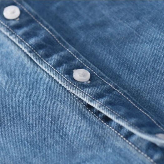 Elias - Klassisches Denim - Polo - Mayfair ModaHellblauS