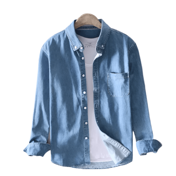 Elias - Klassisches Denim - Polo - Mayfair ModaTiefblauS
