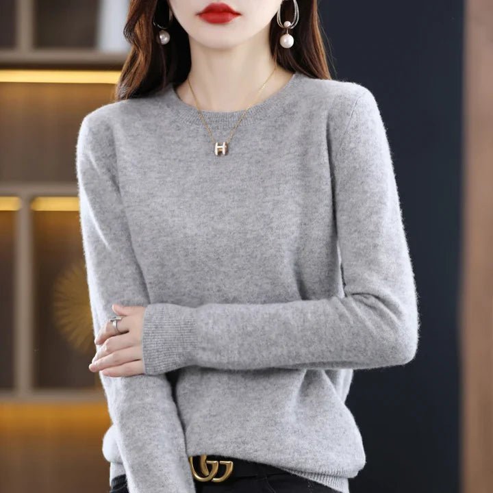 Elle - Schicker, stylischer Sweater - Mayfair ModaGrauS